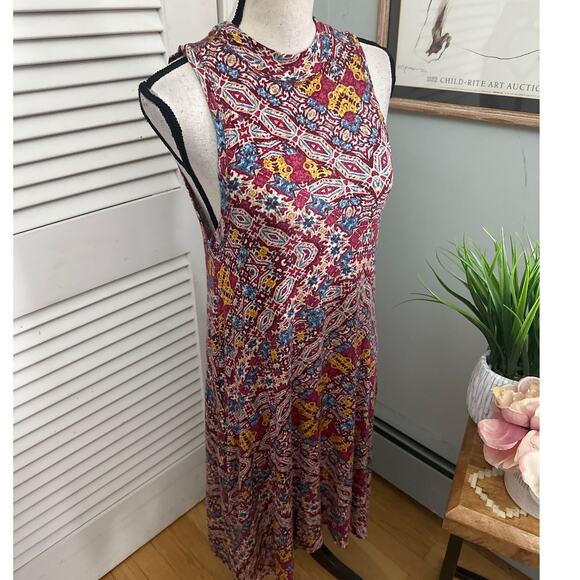 ANTHROPOLOGIE MAEVE Womens Dress Small Lilt Swing Asymmetric Hem Boho Festival - Picture 4 of 13